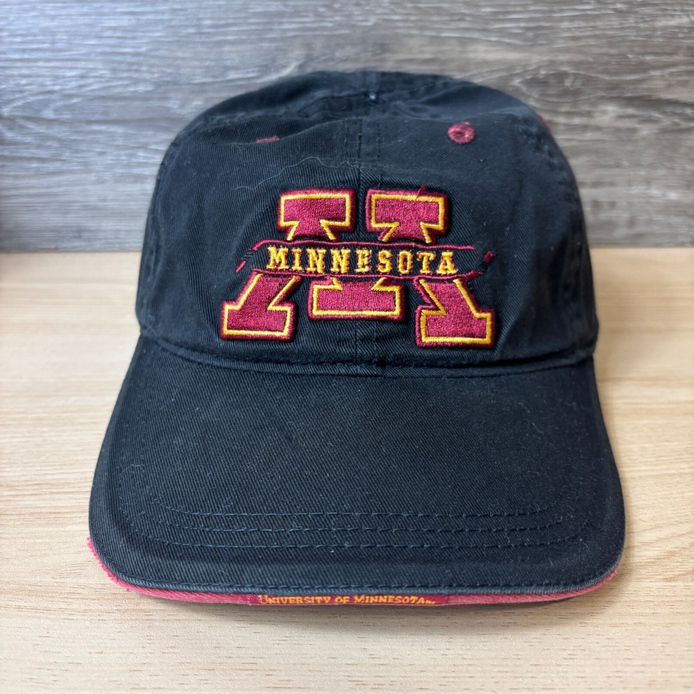 Minnesota Golden Gophers Hat‎ Cap Strap Back Black Hockey Easton